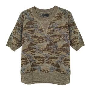 ISABEL MARANT Watson Sweater Metallic Camo FR36|S